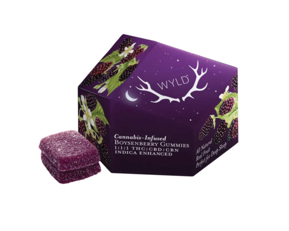 Edibles | Wyld | Boysenberry 1:1:1 CBD:CBN | 100mg