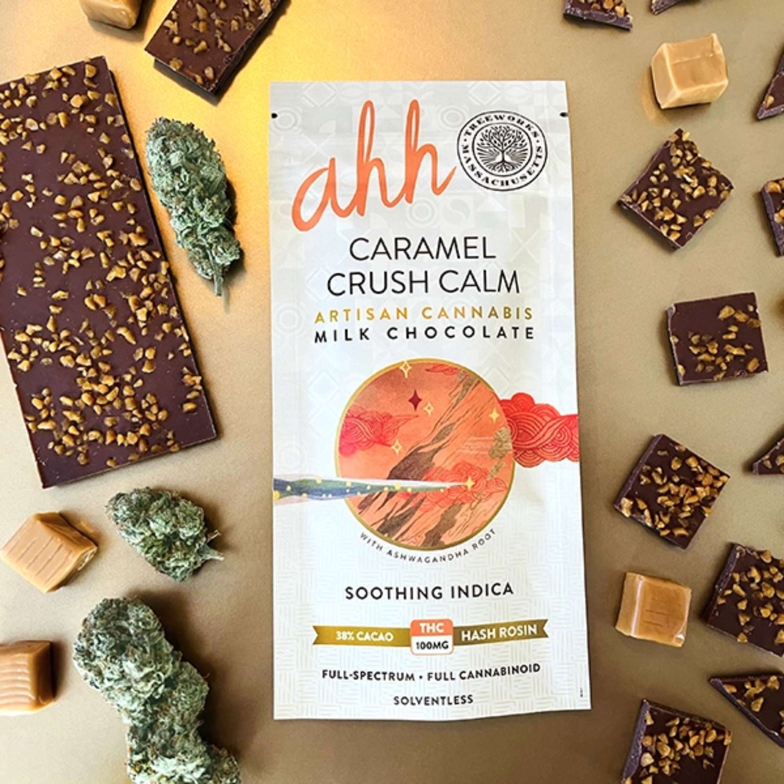 Caramel Crush Milk Chocolate Bar *Indica* | Ahh by Treeworks