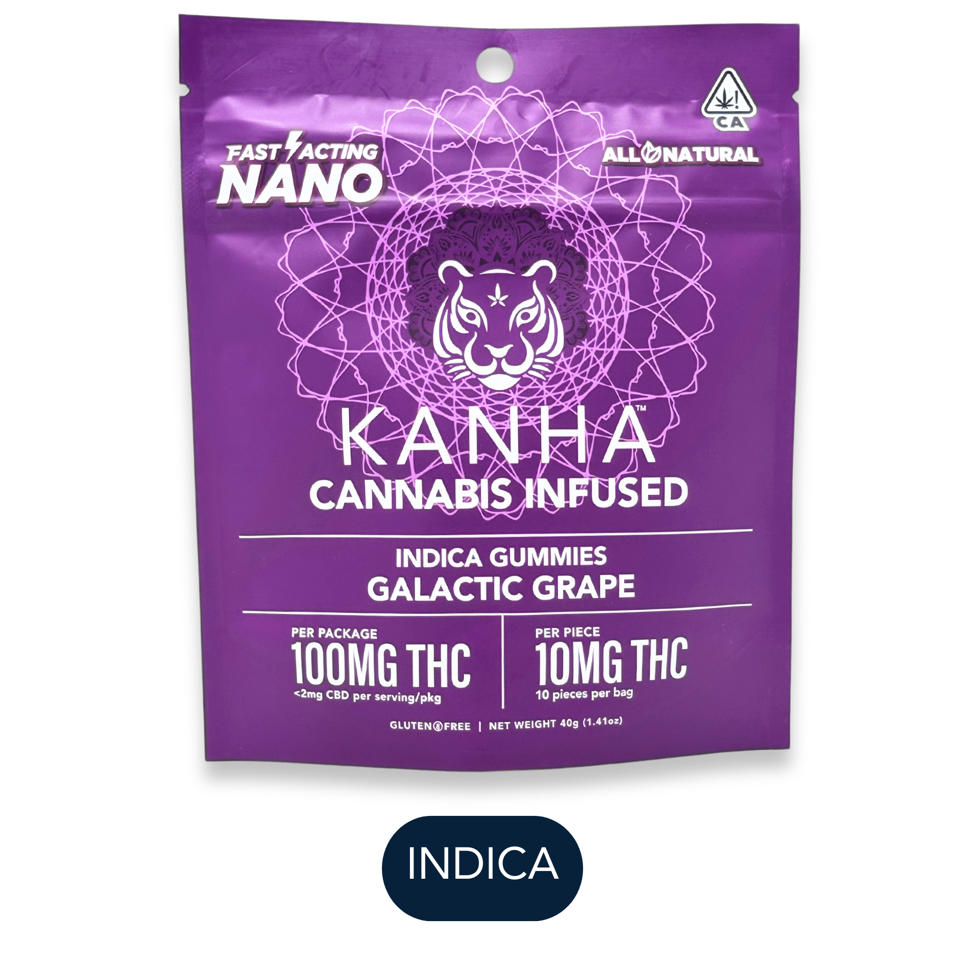 Kanha - NANO - Galactic Grape - Gummies - 10pk - 100mg