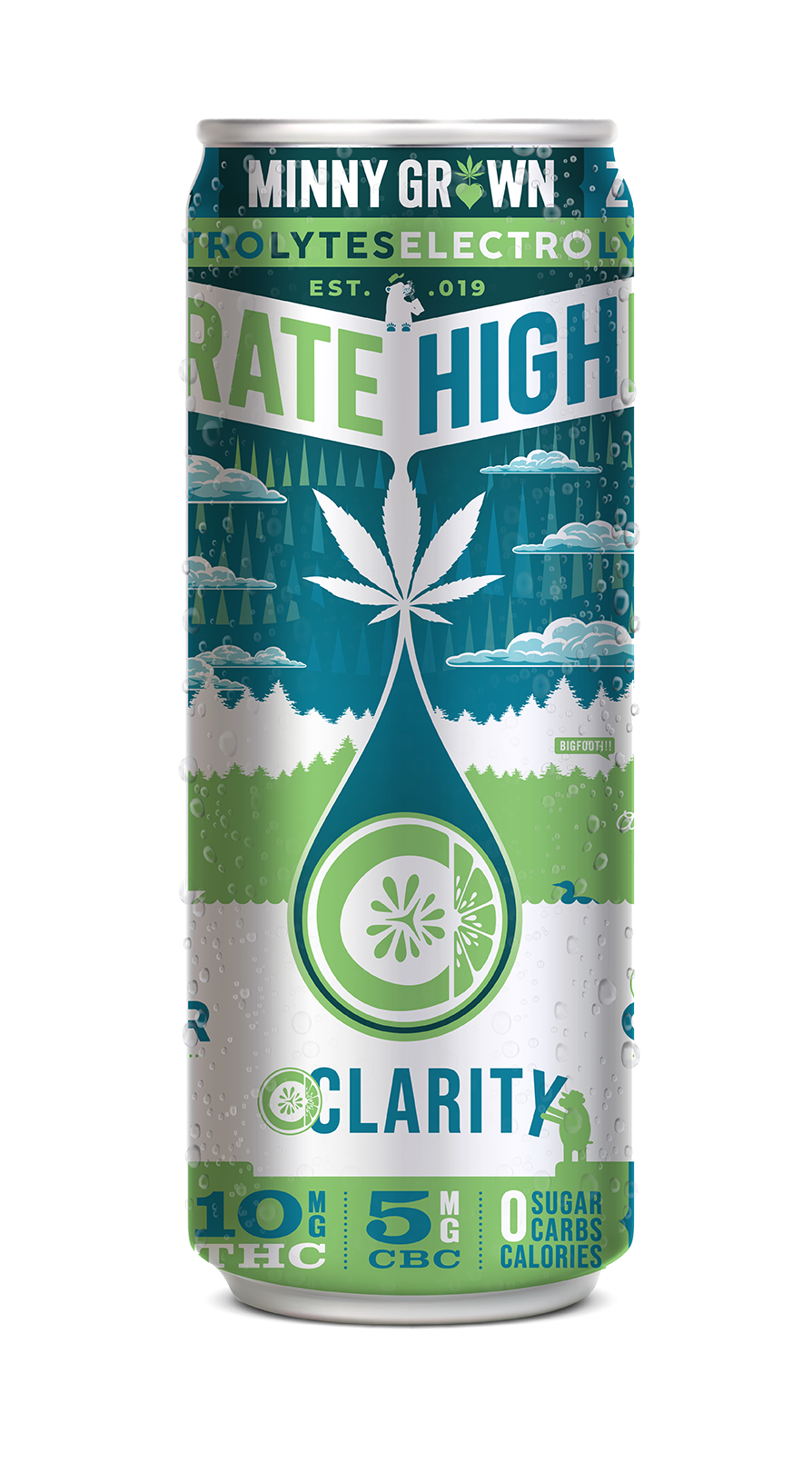 Minny Grown | Cool-Cumber Lime THC CBC Mocktail | 10mg THC