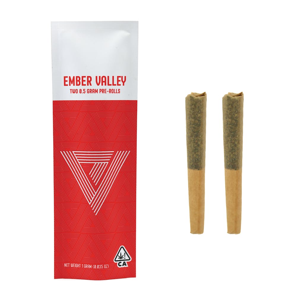 2pk Grape Cream Cake THCA Ember Valley Prerolls