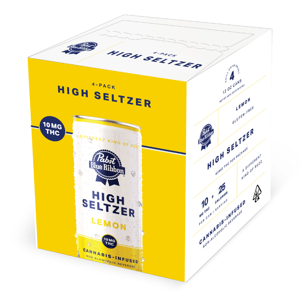 Pabst Seltzer 10mg 4pk - Lemon