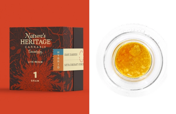 Nature's Heritage The Big Smooth 1g Live Rosin