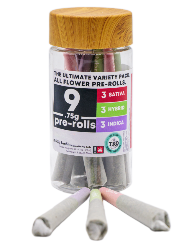 TKO Reserve Guava Juice, Bacio Gelato, Gushmintz 9pk Pre-Roll 0.75g