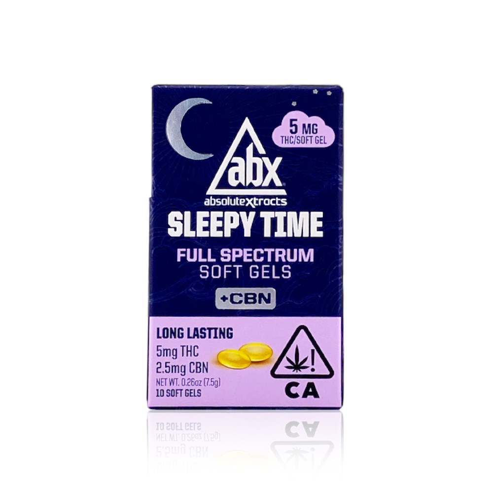 ABX - Capsule - Sleepy Time - 5MG Soft Gels + CBN - Hash Rosin - 10-Count - 50MG