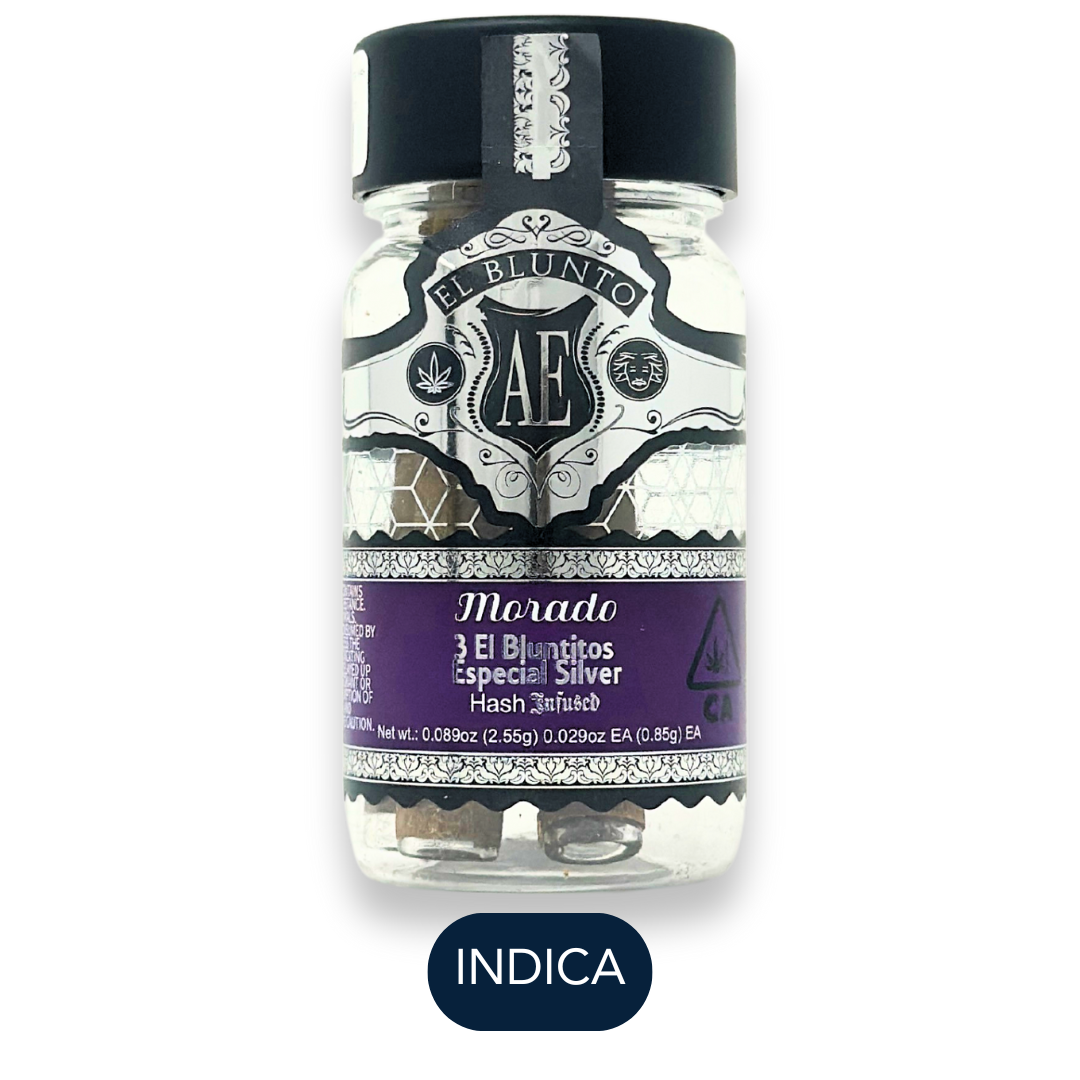 El Blunto - Especial Silver - Morado - Hash Infused Blunt - 3pk - 2.55g