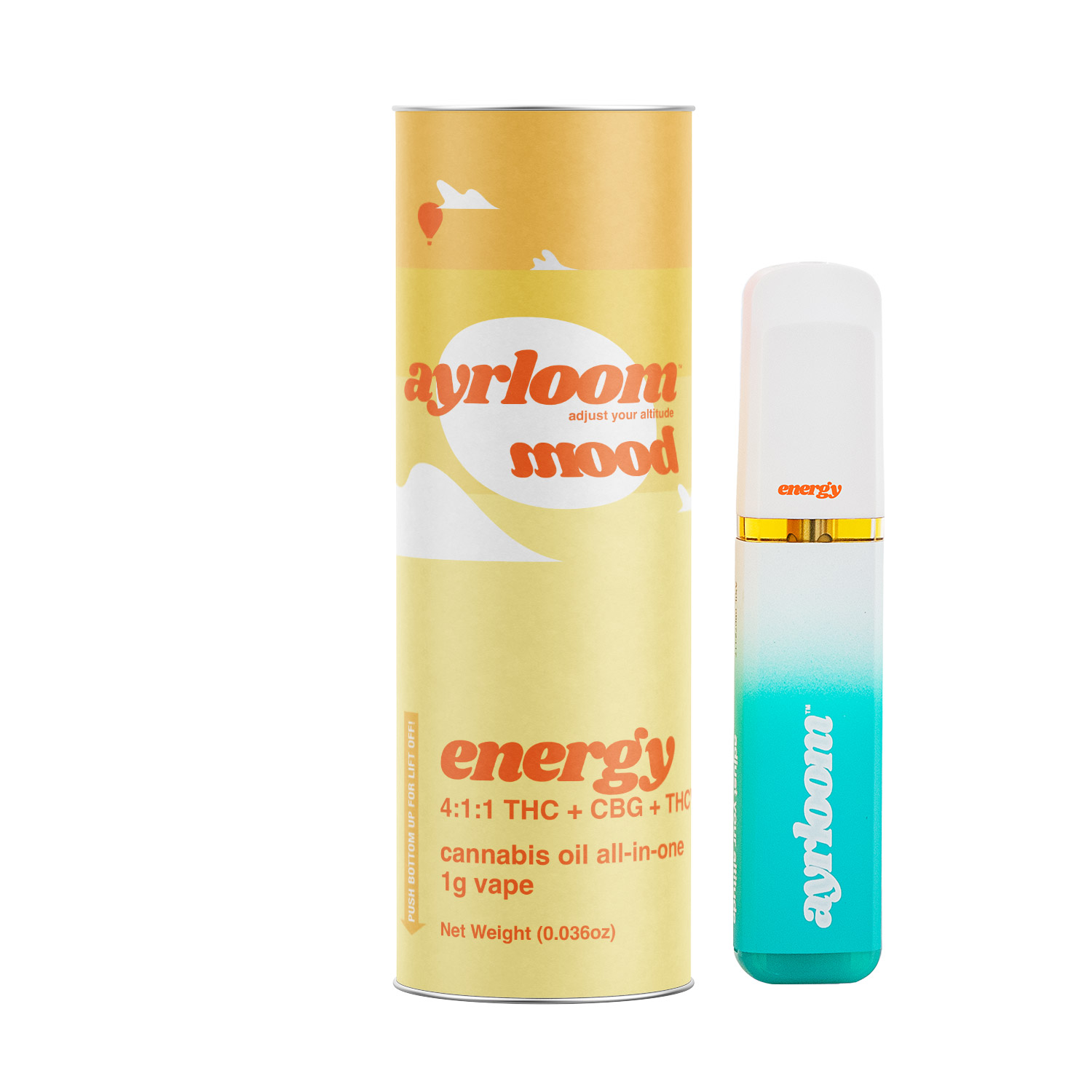 Ayrloom | Energy | 1G All-In-One Vape