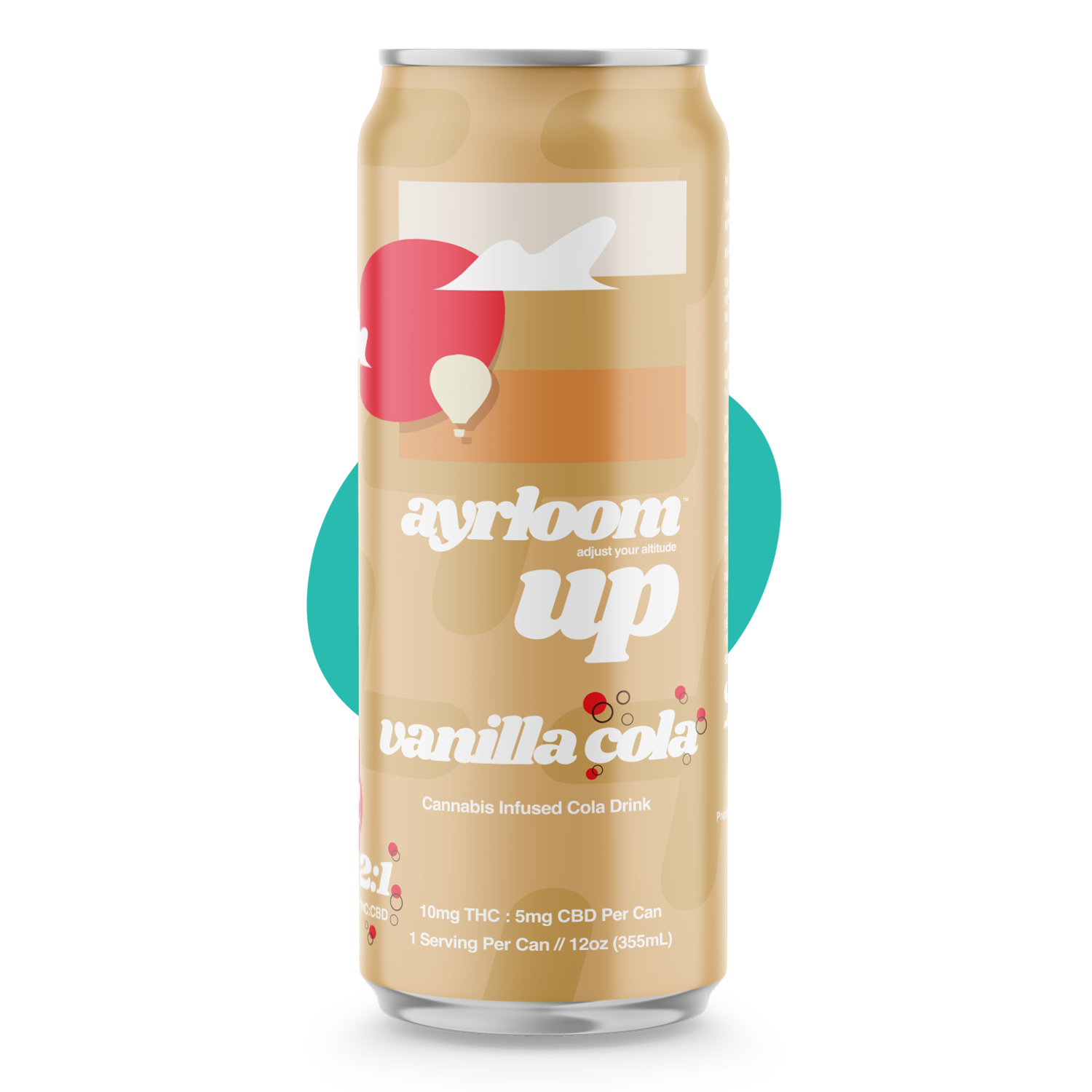 Ayrloom UP | Vanilla Cola 2:1 (THC:CBD) Single Can