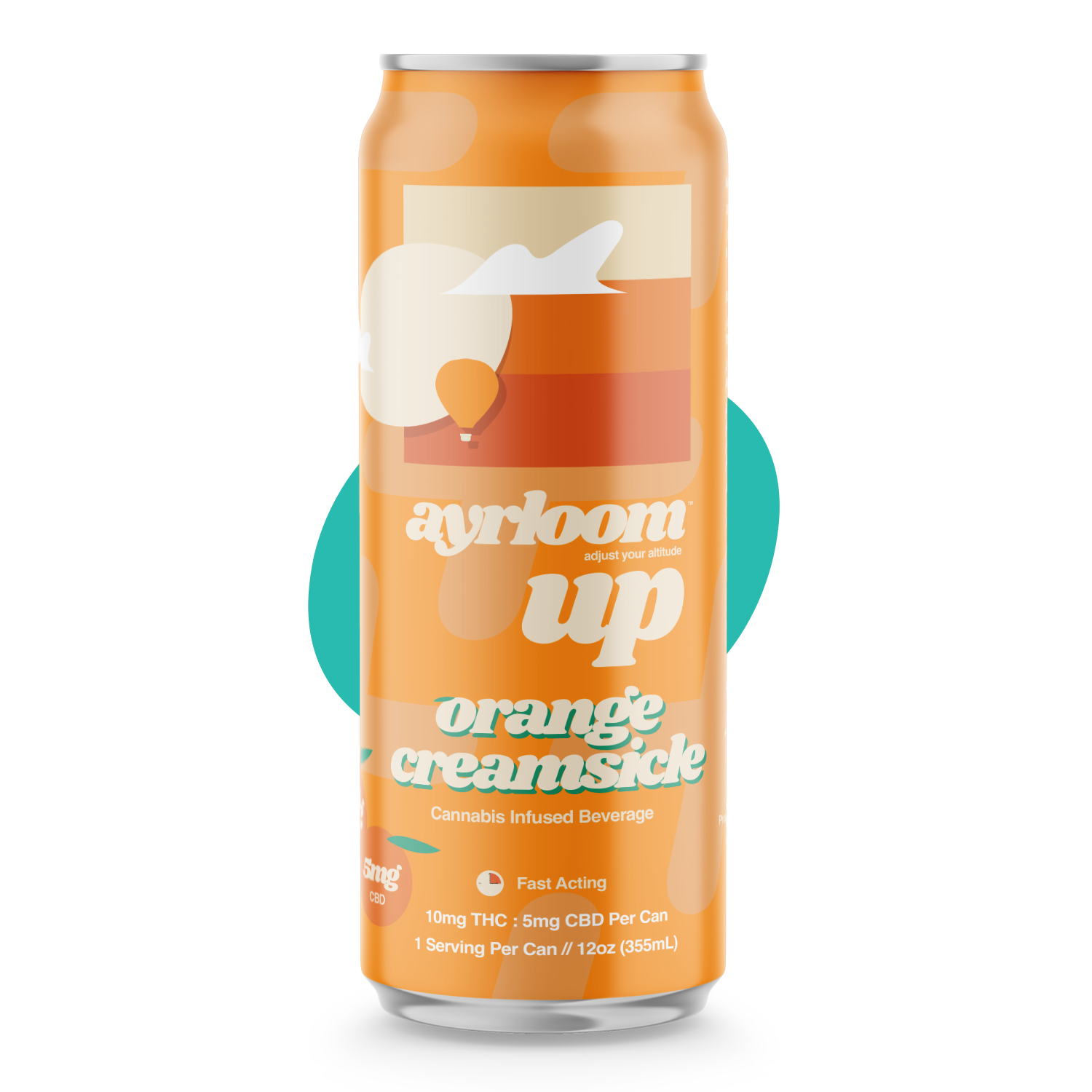 Ayrloom UP | Orange Creamsicle 2:1 (THC:CBD) | Single Can
