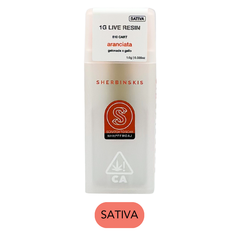 Sherbinskis - Live Resin - Aranciata - Vape Cart - 1.0g