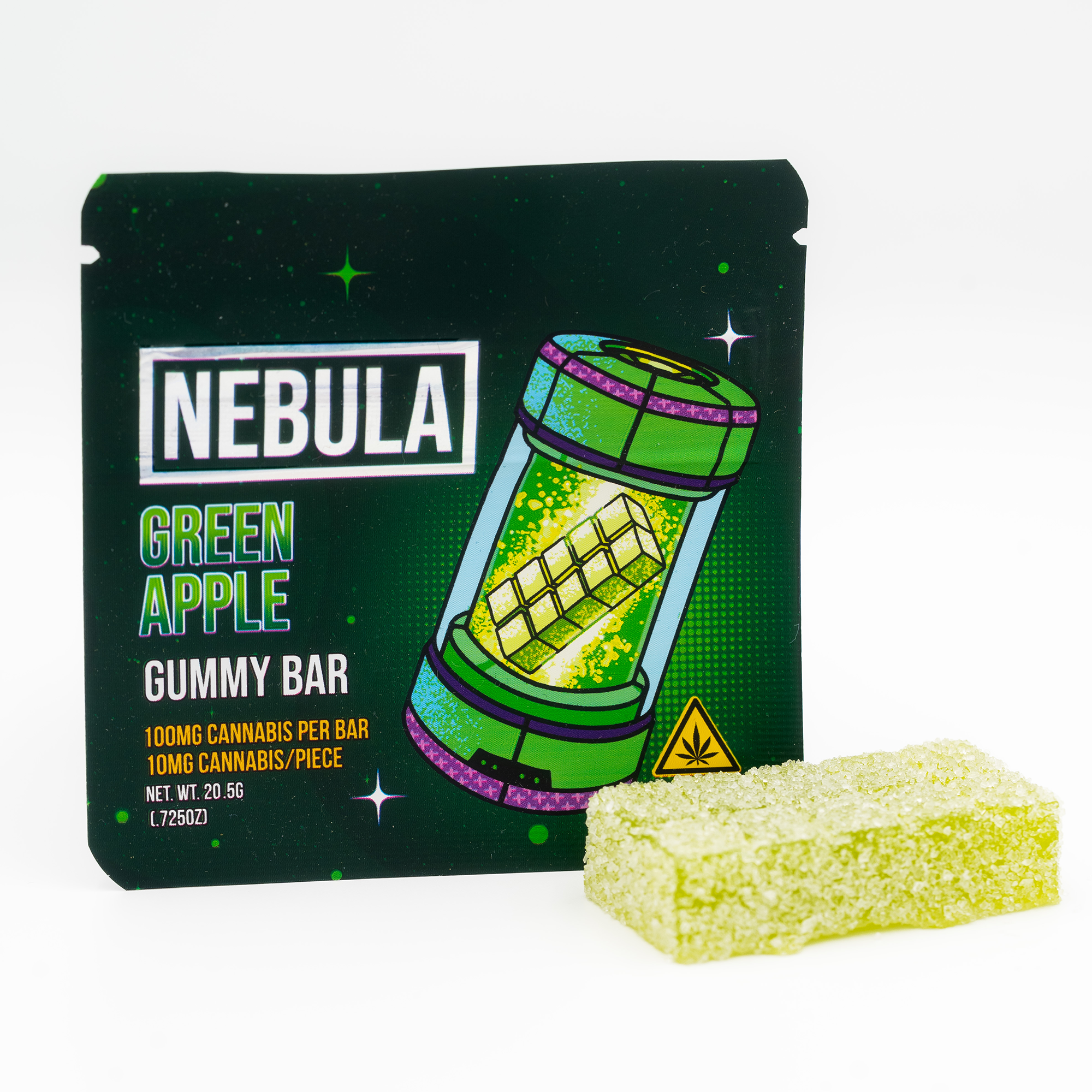 Nebula | 100mg Gummy Bar | Green Apple
