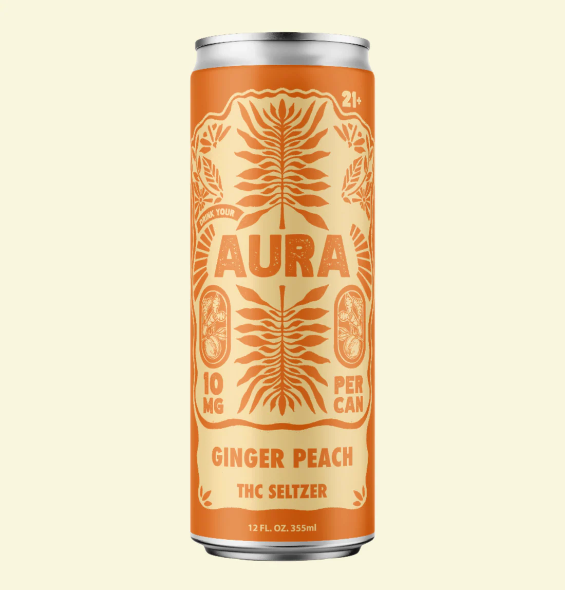 Seltzer - Ginger Peach 10mg THC