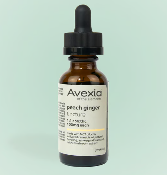 1:1 CBN:THC Peach Ginger Tincture