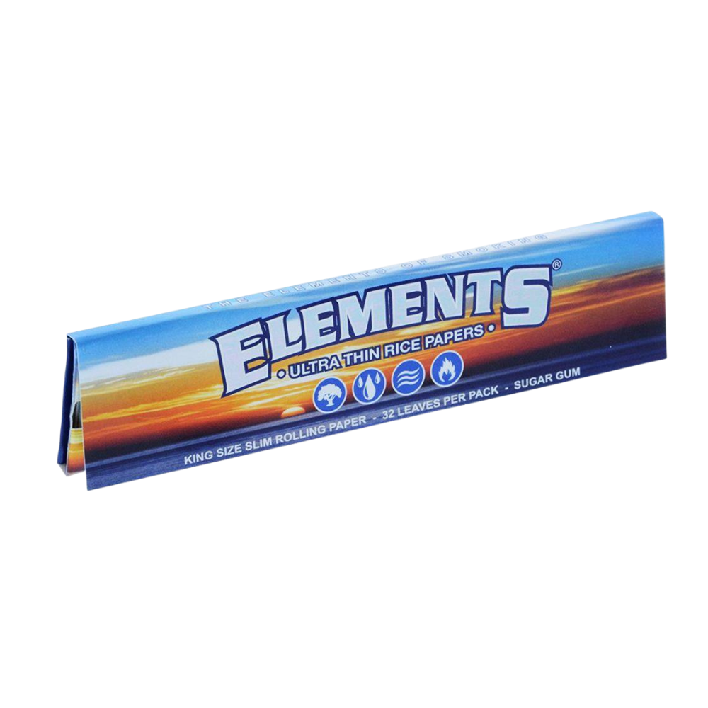 KING SIZE SLIM ULTRA THIN RICE PAPERS - ELEMENTS