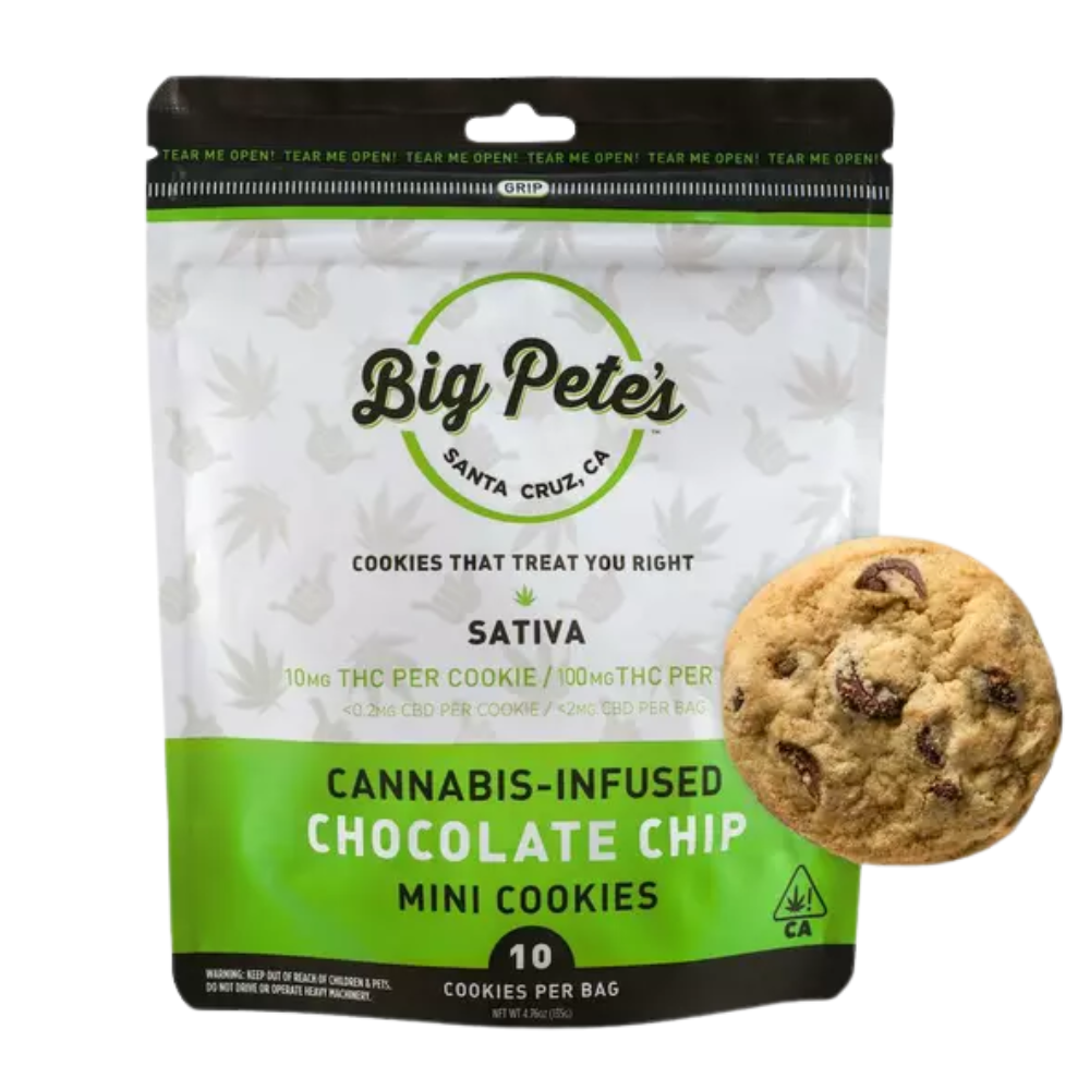 CHOCOLATE CHIP COOKIES (SATIVA) 100MG - BIG PETE'S