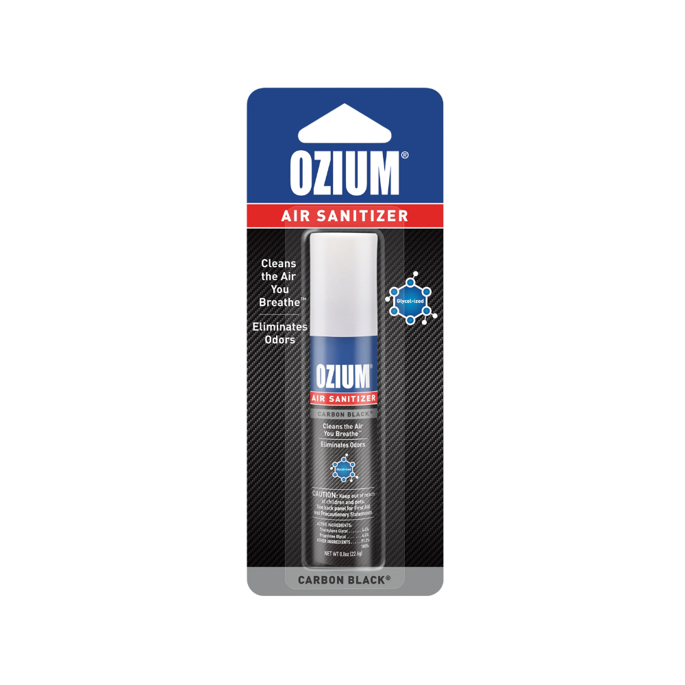 TRAVEL SIZE CARBON BLACK AIR SANITIZER 0.8OZ - OZIUM