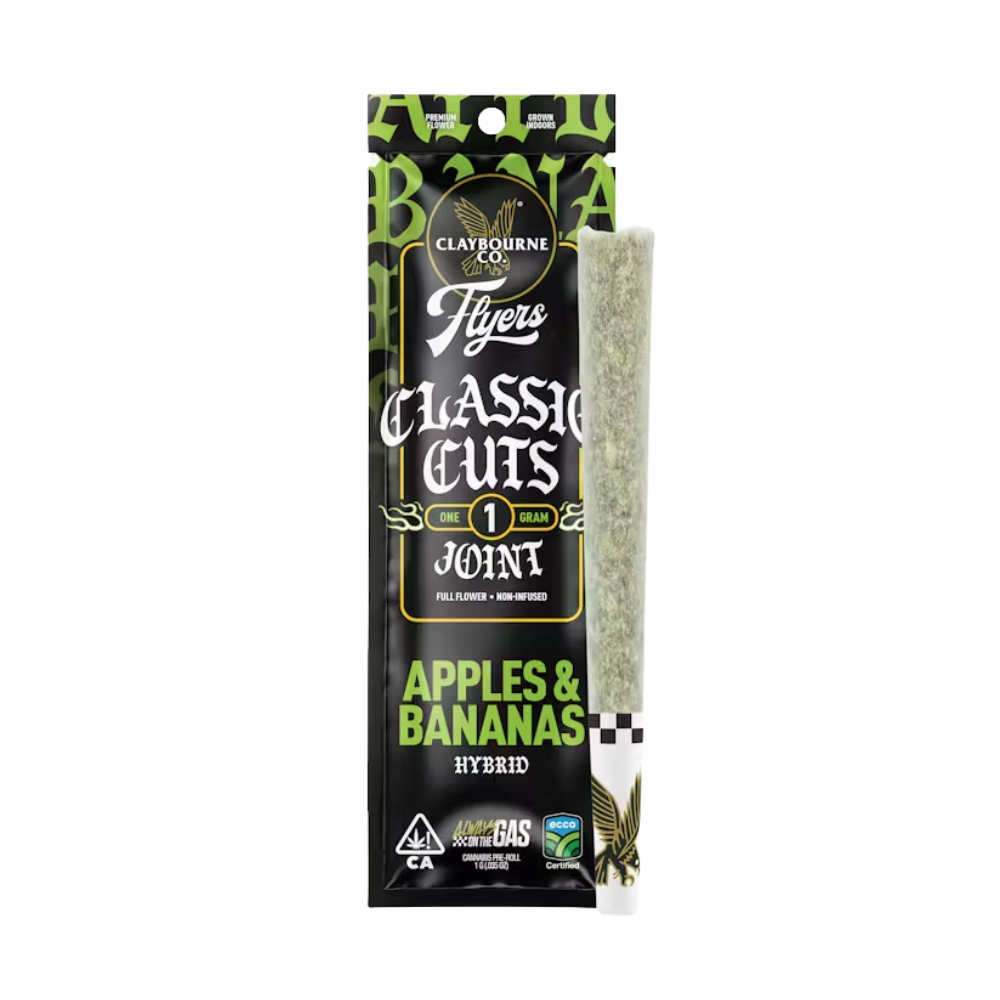 APPLES & BANANAS CLASSIC CUTS PREROLL 1G - CLAYBOURNE CO.