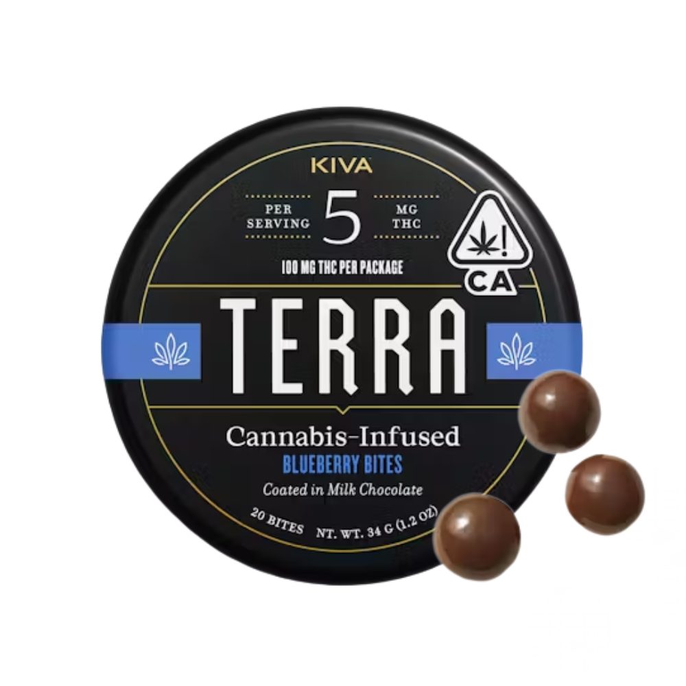 TERRA BITES - BLUEBERRIES 100MG - KIVA CONFECTIONS