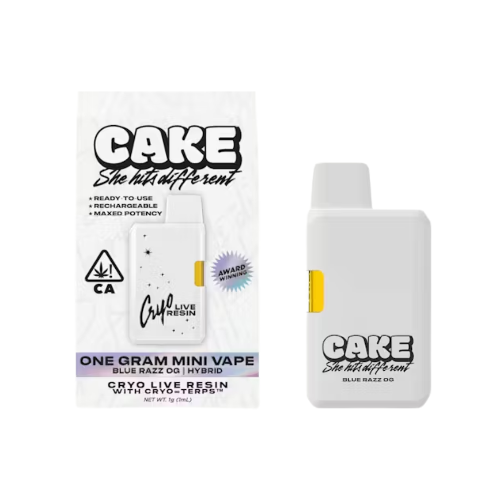 BLUE RAZZ OG CRYO LIVE RESIN DISPOSABLE 1G - CAKE