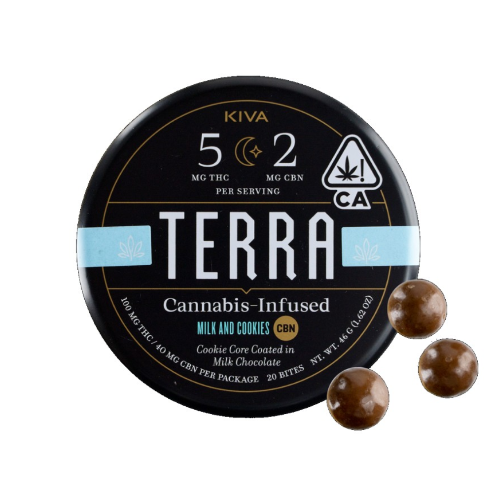 TERRA BITES - MILK AND COOKIES CBN 5:1 - KIVA CONFECTIONS