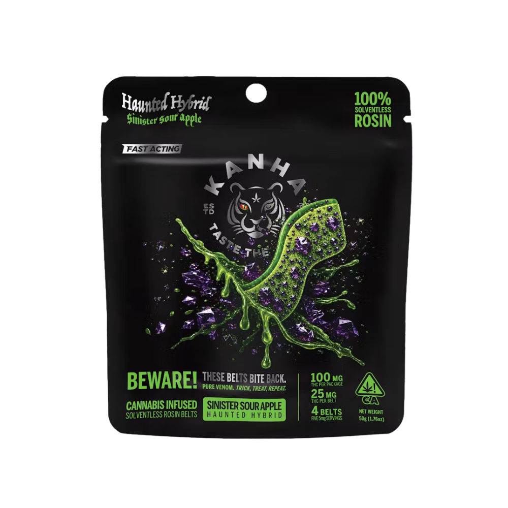 KANHA: BELT - NANO - SOLVENTLESS HAUNTED HYBRID SINISTER SOUR APPLE CRUNCH 100MG - KANHA