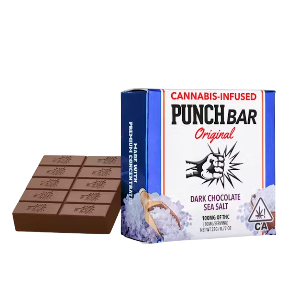 SEA SALT DARK CHOCOLATE 100MG - PUNCH EDIBLES