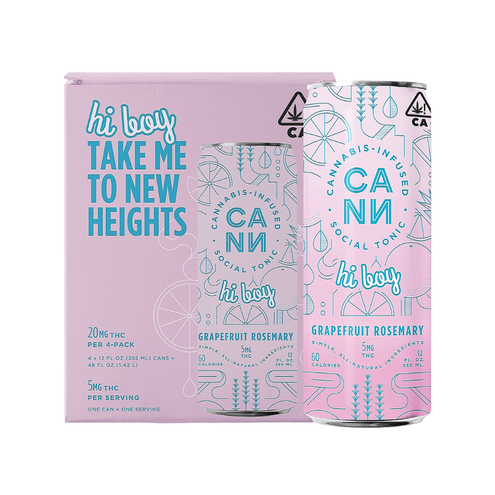 HI BOYS - GRAPEFRUIT ROSEMARY 5MG (4PK) - CANN