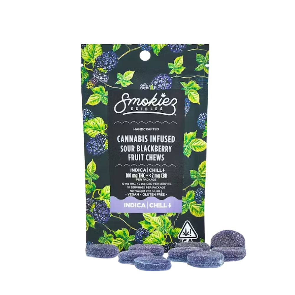 SOUR BLACKBERRY 100MG - SMOKIEZ