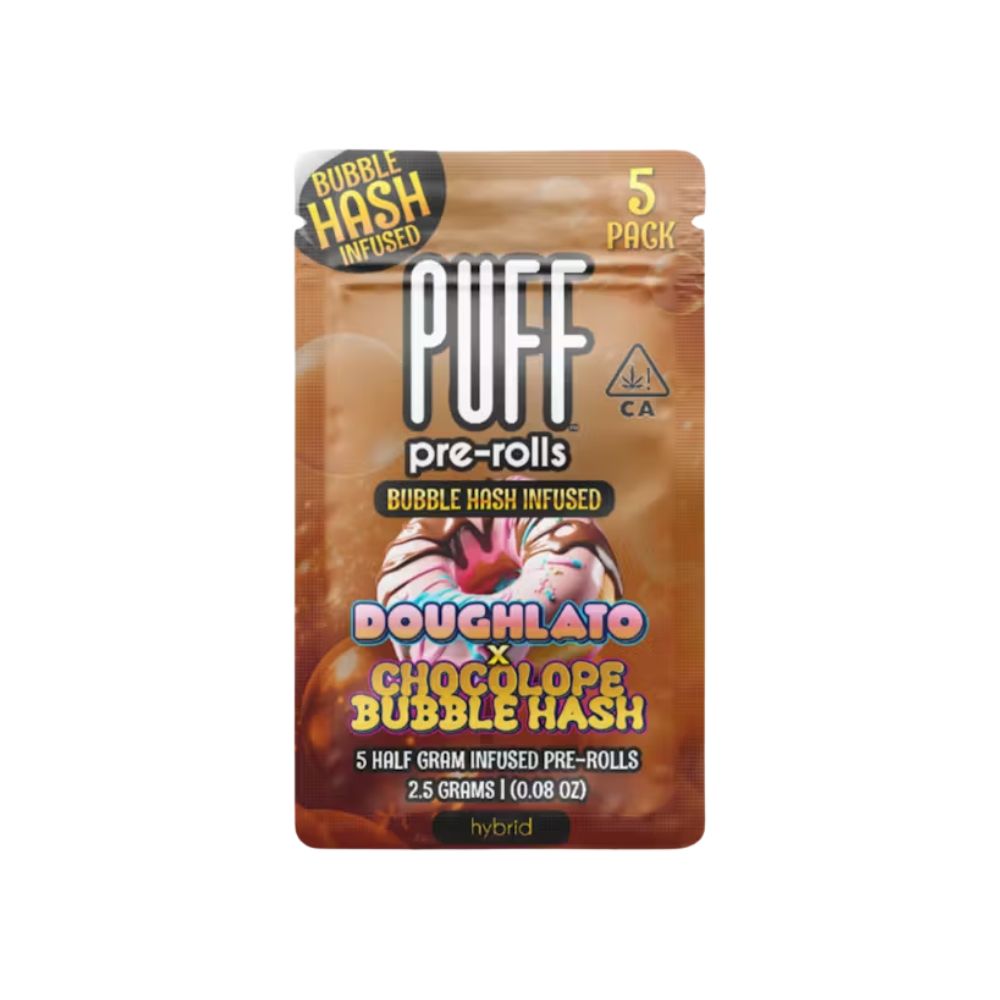 BUBBLE HASH 5 PACK - DOUGHLATO X CHOCOLOPE .5G - PUFF