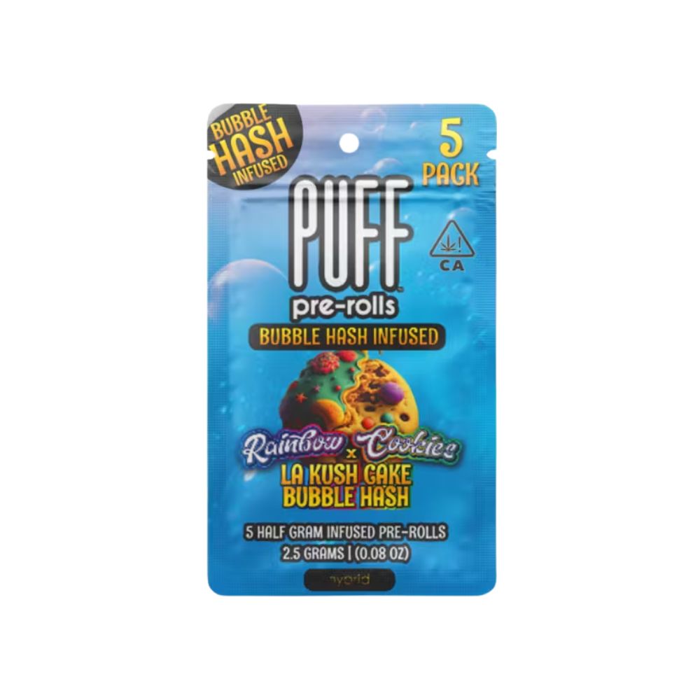 BUBBLE HASH 5 PACK - RAINBOW COOKIES X LA KUSH CAKE .5G - PUFF