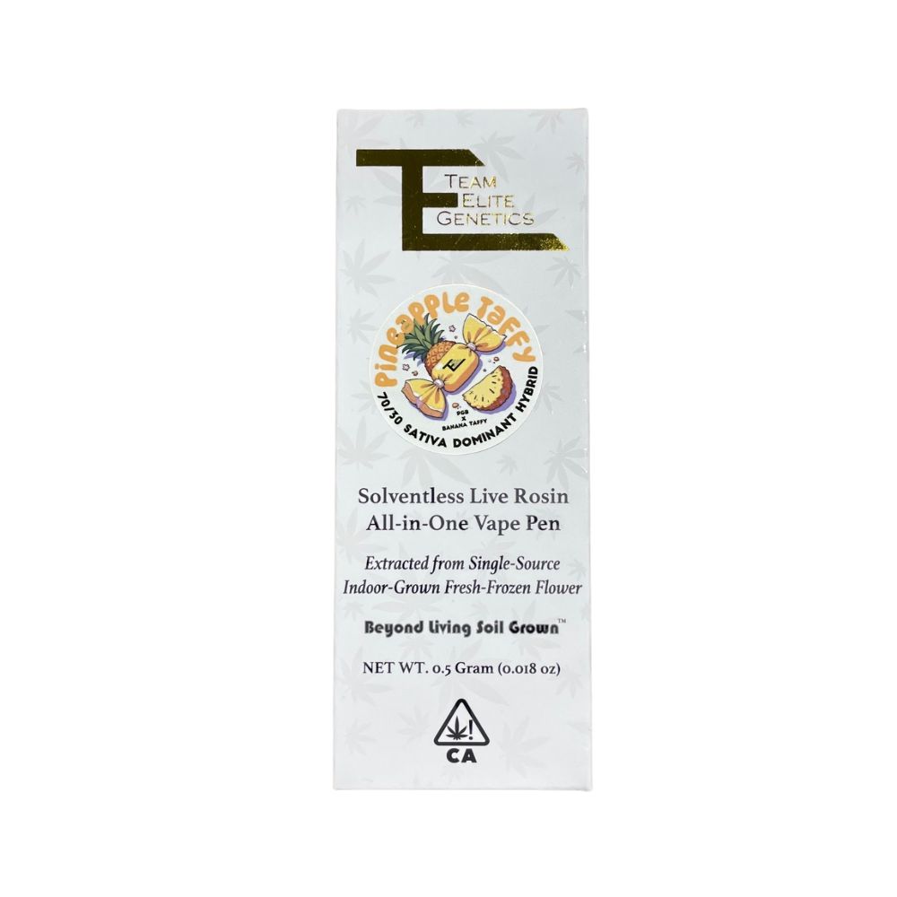 PINEAPPLE TAFFY LIVE ROSIN ALL IN ONE DISPOSABLE 0.5G - TEAM ELITE GENETICS