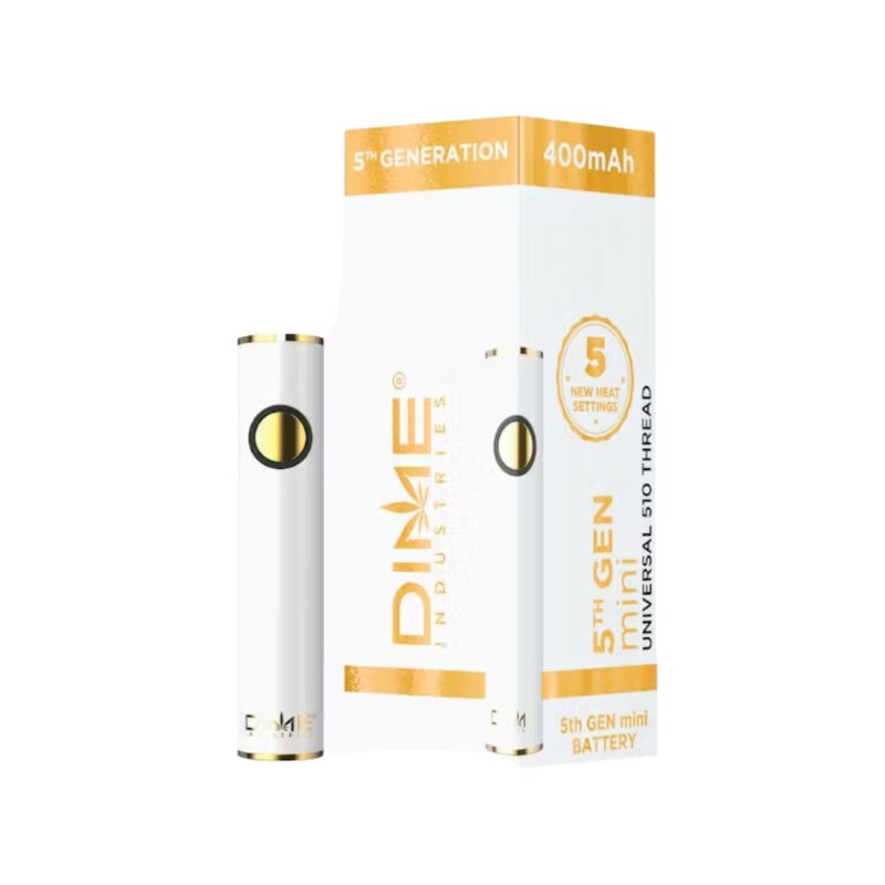 Dime Industries 5th Generation 510 Thread Battery - White (2023)