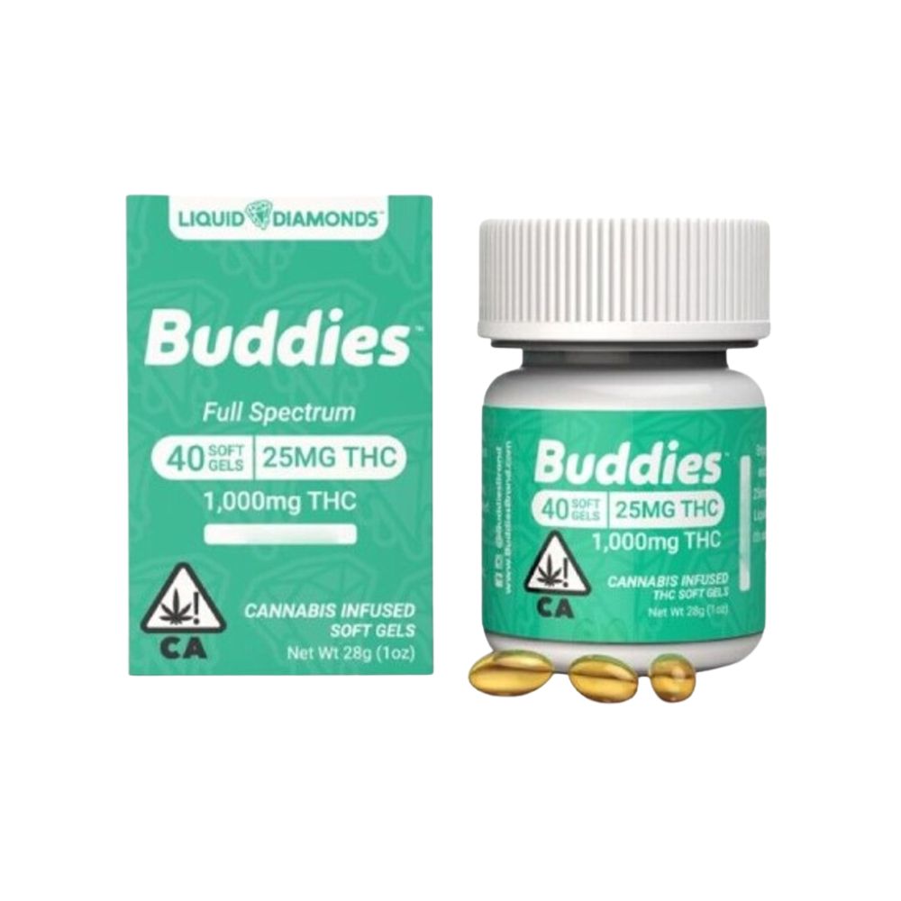 LIQUID LIVE RESIN - 25MG HYBRID CAPS (40CT) - BUDDIES