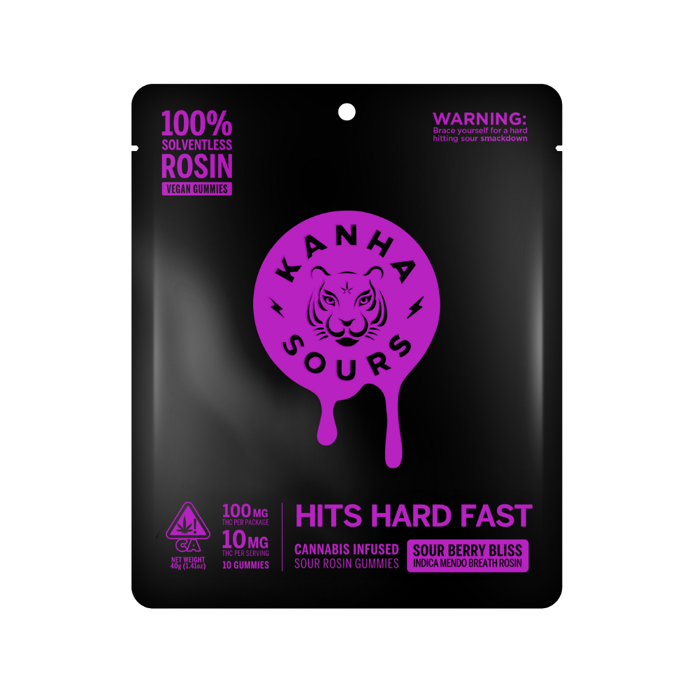 KANHA: VEGAN - NANO SOLVENTLESS INDICA SOUR BERRY BLISS 100MG - KANHA