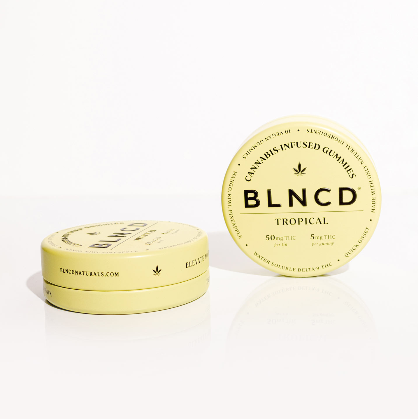 Tropical Gummies - Mango, Kiwi, Pineapple 5mg THC - 10 count