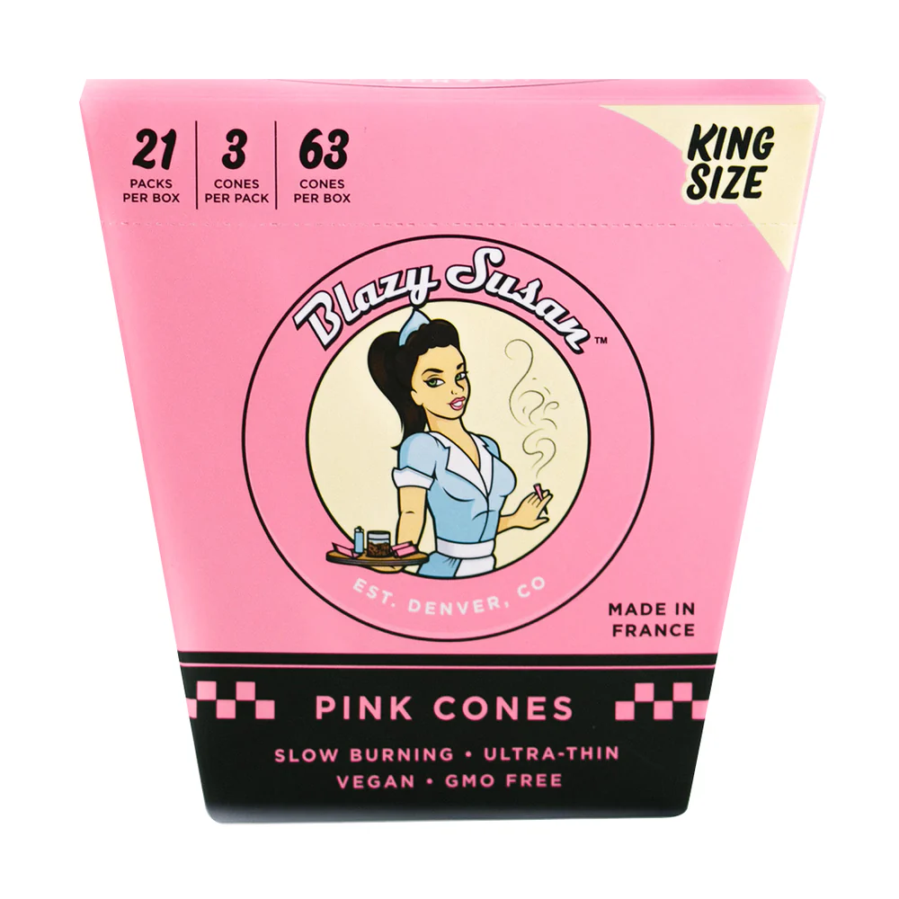 Blazy Susan Pink Cones | King Size | 3 pack
