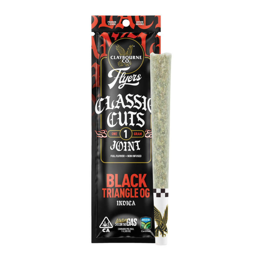 Claybourne Classic Cut Preroll 1g Black Triangle OG