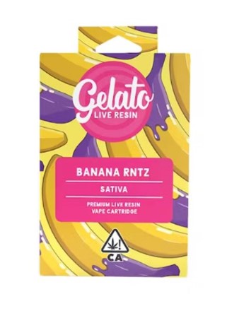 Gelato 1g Banana Rntz Live Resin Cartridge (Sativa)