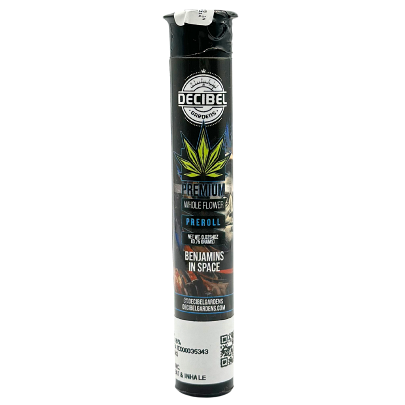 Decibel Gardens - Benjamins in Space - Preroll - 0.75g