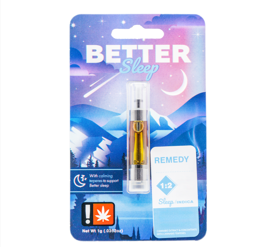 Better Effects REMEDY 1:2 Distillate Cartridge 1g