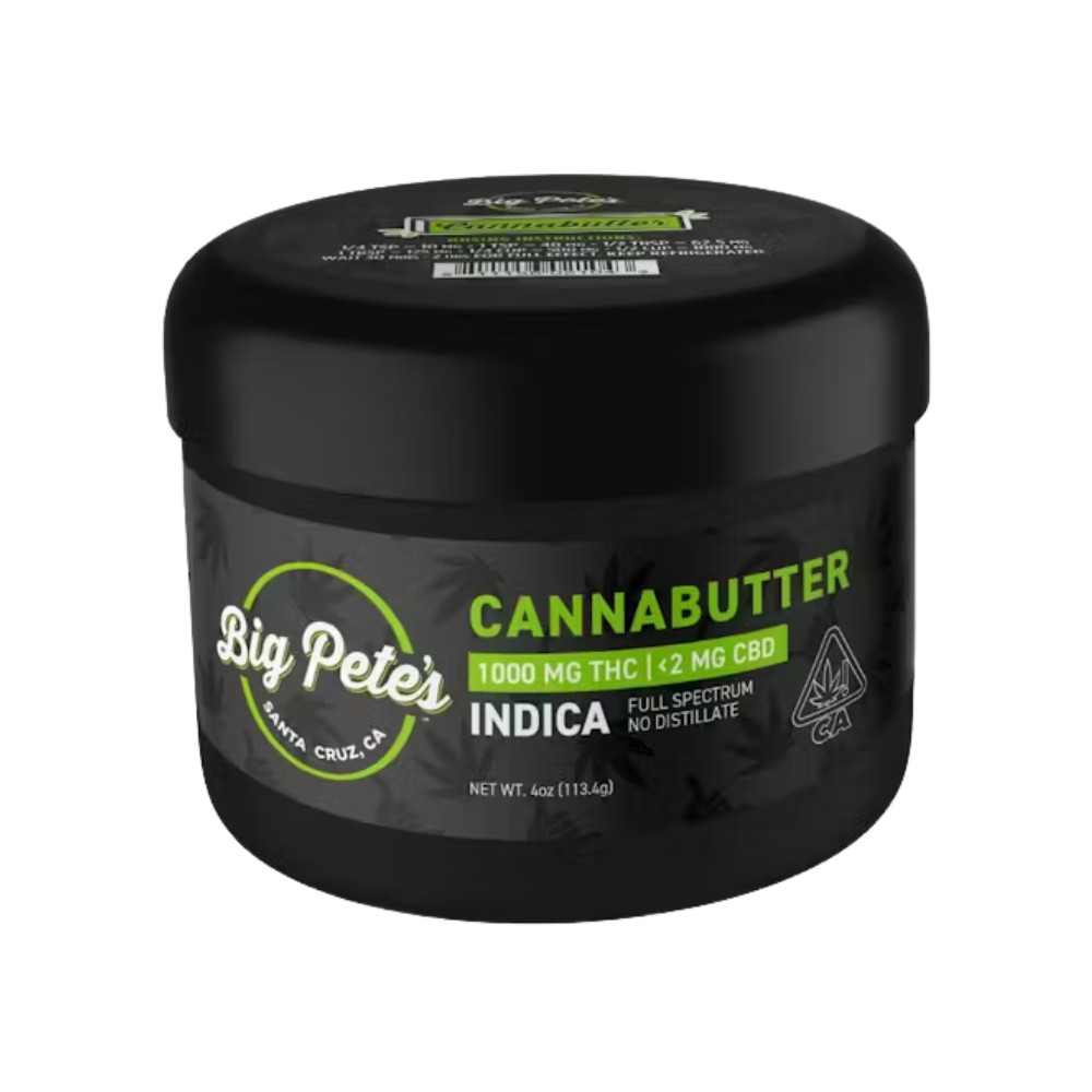 Big Pete's Treats — INDICA CANNABUTTER 1000MG - BIG PETE'S