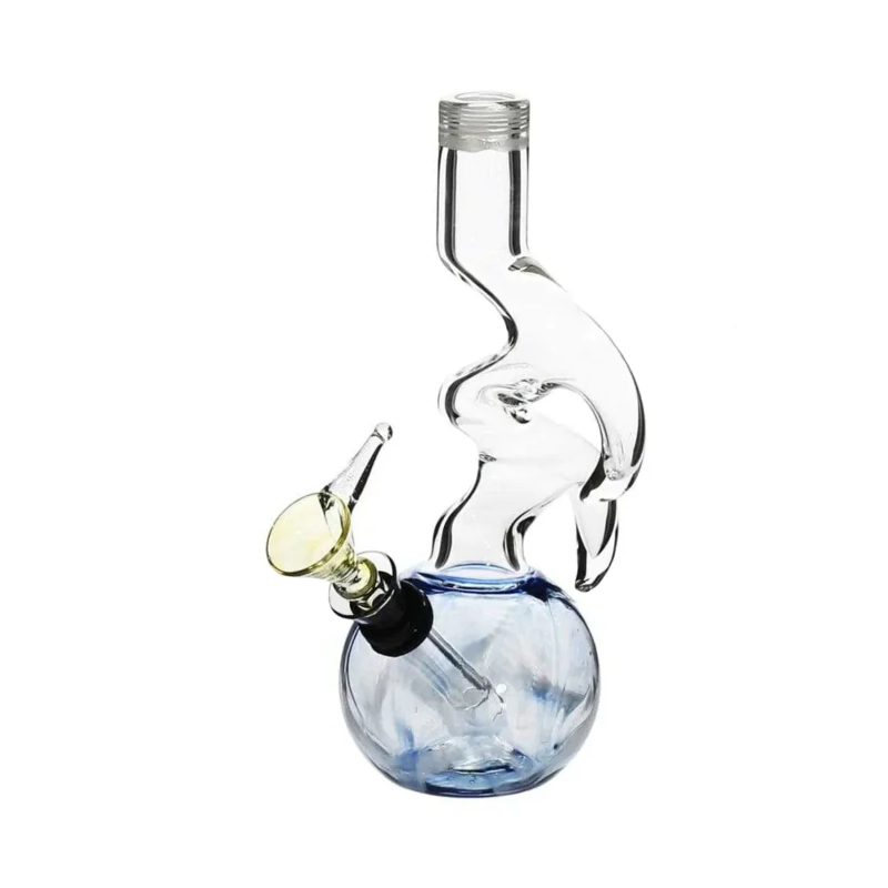 Biohazard - 6 in. Two Hook Blue Water Pipe