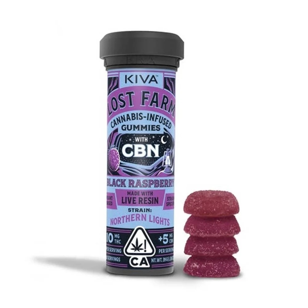 Lost Farm - Edible: Black Raspberry CBN 10:5  (Live Resin Gummies) - 100mg