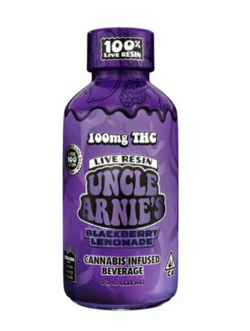 Uncle Arnie's Blackberry Lemonade Live Resin Drink 100mg