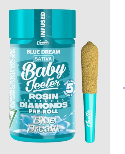Jeeter Baby .5g Blue Dream Infused Preroll 5pk