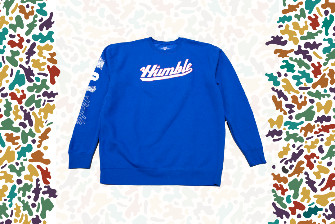 (2XL) Blue "Humble" Pull Over Sweater