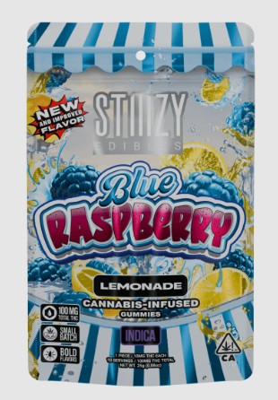 Stiiizy Blue Raspberry LEMONADE 100mg Gummies PD