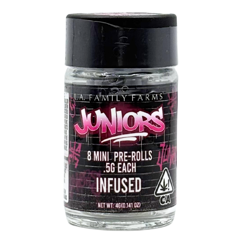 LA Family Farms - Juniors - Blueberry Z X Peach Z - Infused Preroll Pack - 8pk - 4.0g