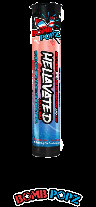Hellavated Bomb Pop Juicy Stickz Infused Pre-Roll 0.75g