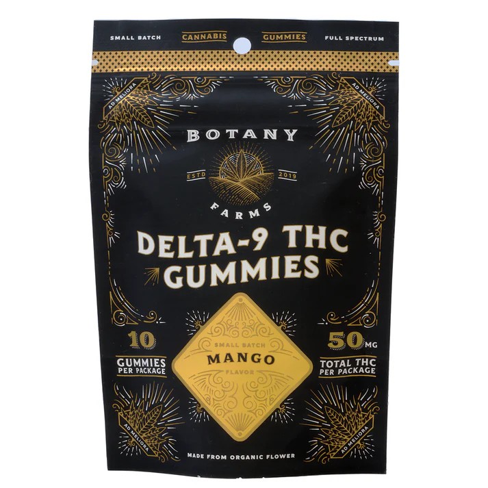 Botany Farms | 5mg THC + 5mg CBD Gummies | Mango